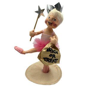 Annalee Trick-Or-Treat Fairy Doll With Tutu & Star Wand Vintage 1992